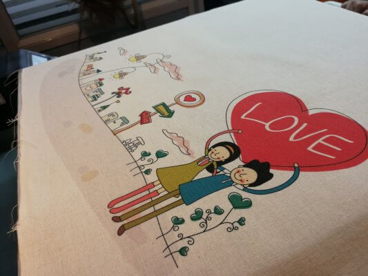 ถุงผ้าดิบคู่รัก