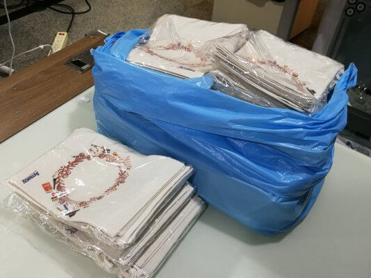 ถุงผ้าดิบสำหรับเป้นของชำร่วย