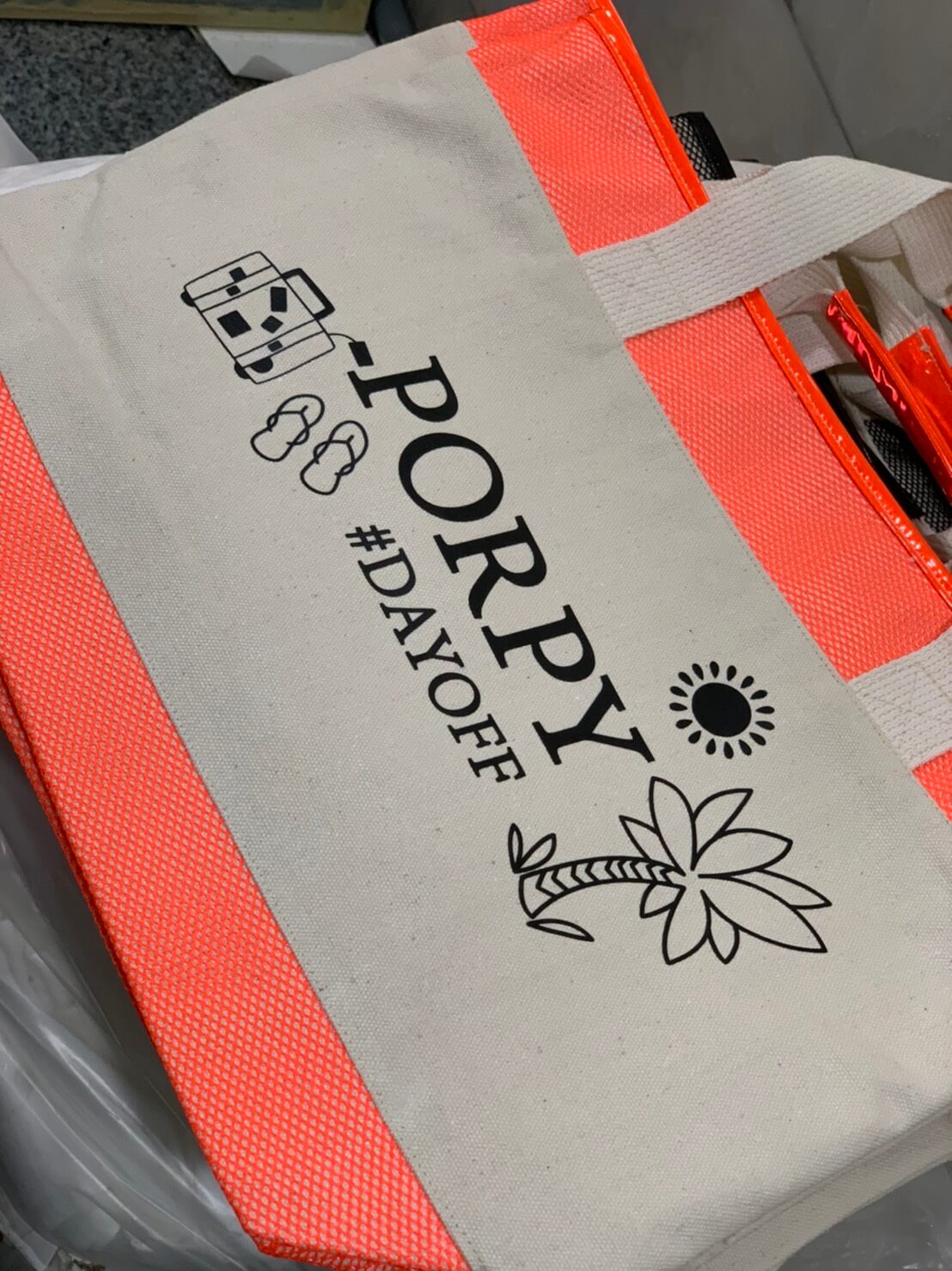 รีดเฟล็กบนถุงผ้า